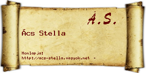 Ács Stella névjegykártya